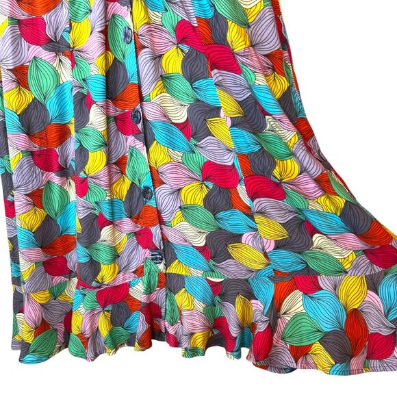 PARSELY & SAGE Flutter Leaves Dress Mulit-color Size XL = 18–20 - Picture 7 of 16